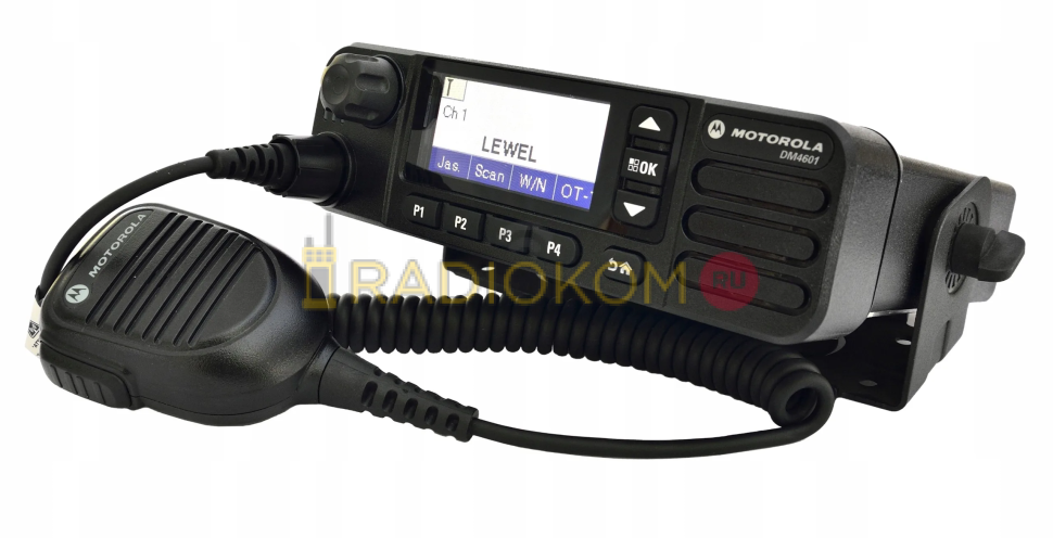 MOTOROLA DM4601E, 136-174МГц, 1000 кан., дисплей. GPS/GLONASS, Wi-Fi, Bluetooth, 25W